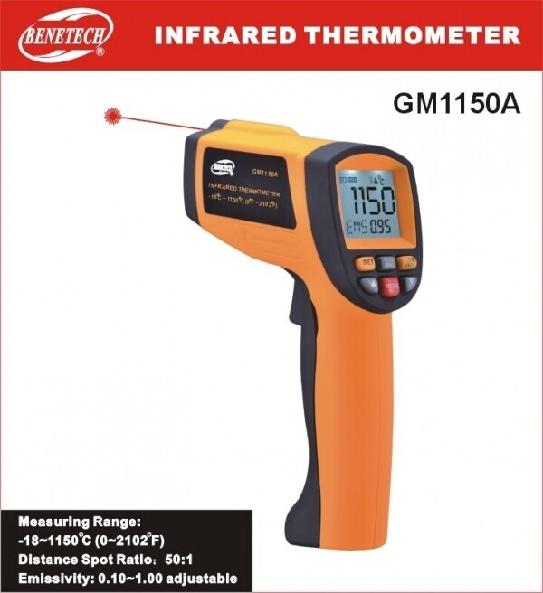 (주)우리종합계측기,적외선온도계 GM-1150A